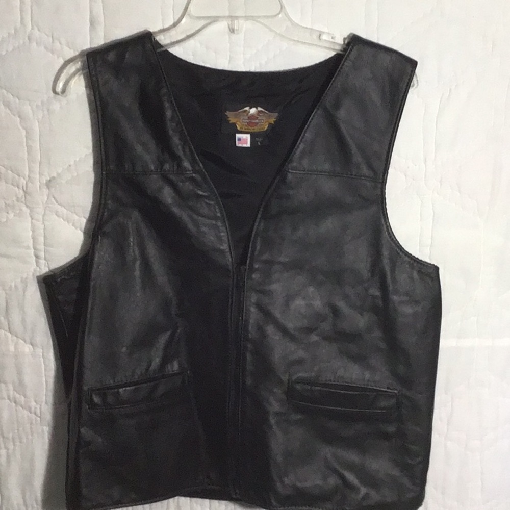 Men’s Large Black Harley-Davidson Vest